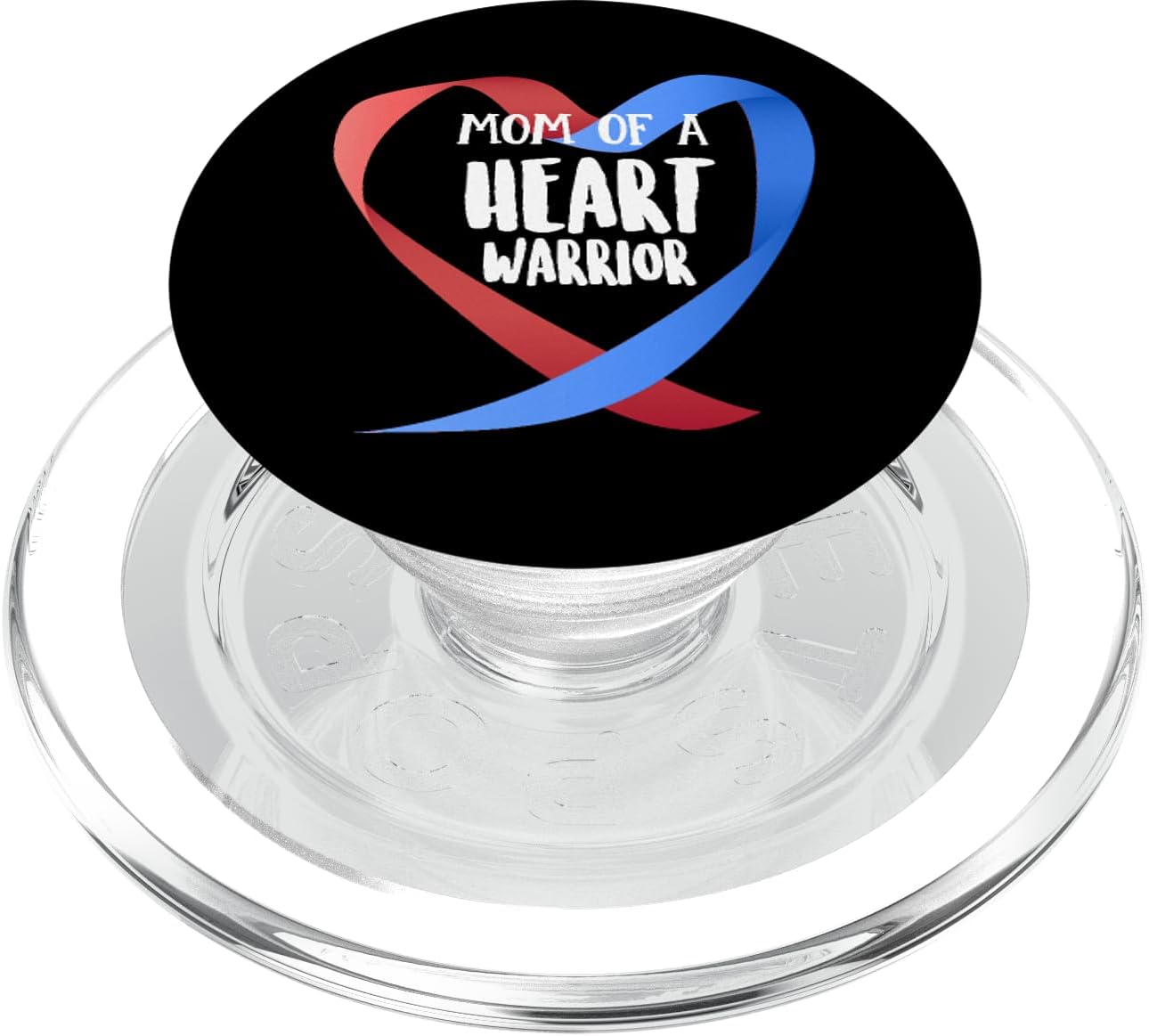 Mom of a Heart Warrior CHD Awareness PopSockets MagSafe PopGrip for iPhone