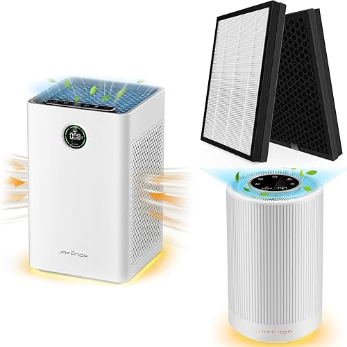3 purificadores de aire Jafända para el hogar, filtro HEPA para habitación grande, uno para dormitorio de hasta 1190 pies cuadrados, uno para sala
