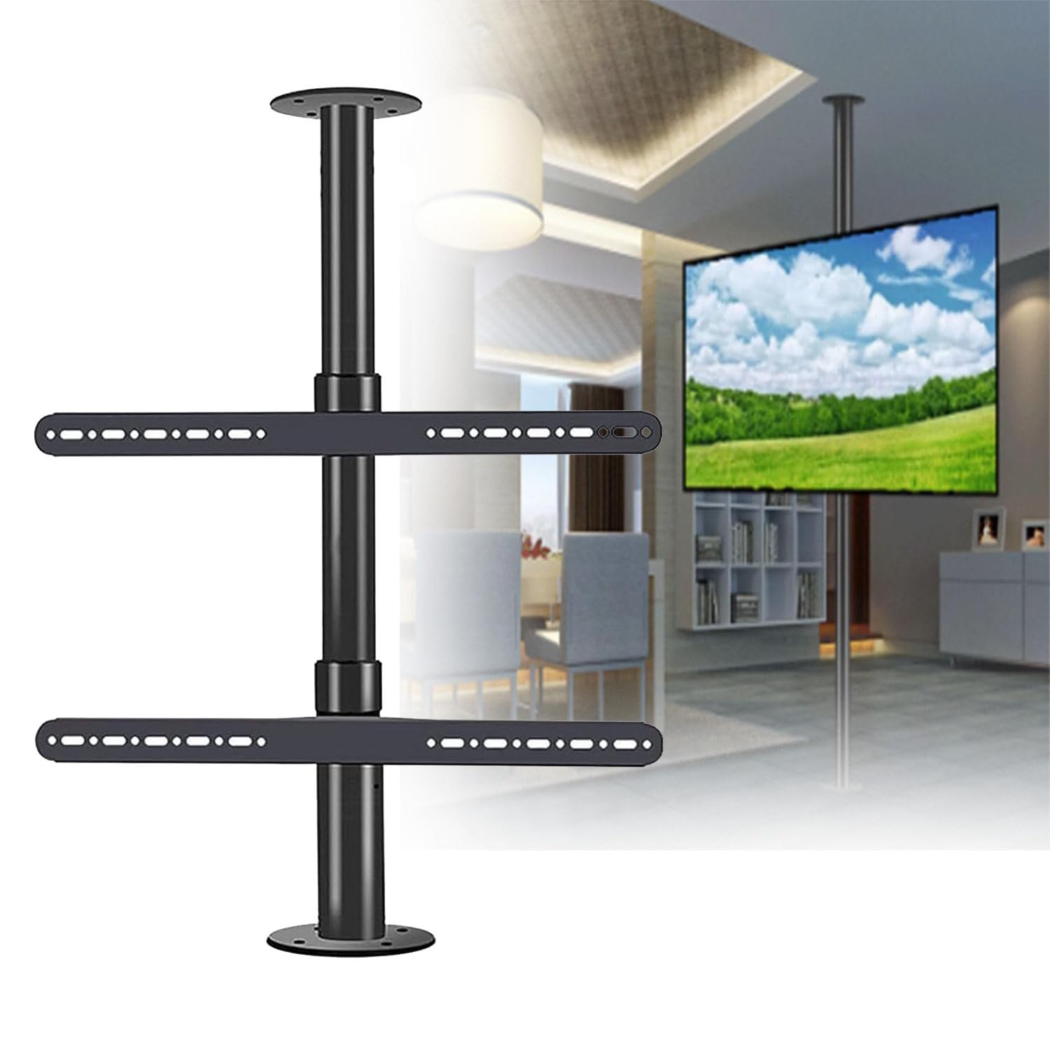 Soporte De Techo Telescópico Multilongitud para Montaje De Doble Cara E