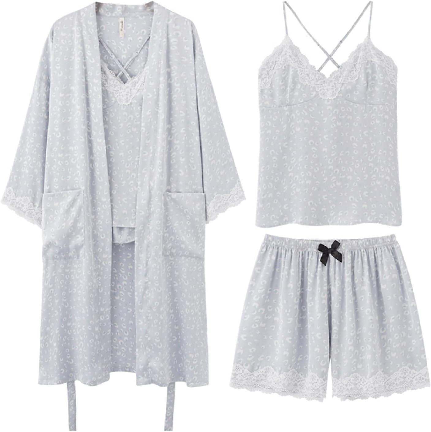 未使用】ジェラートピケ パジャマ 上下 メランジ コットン シャツ