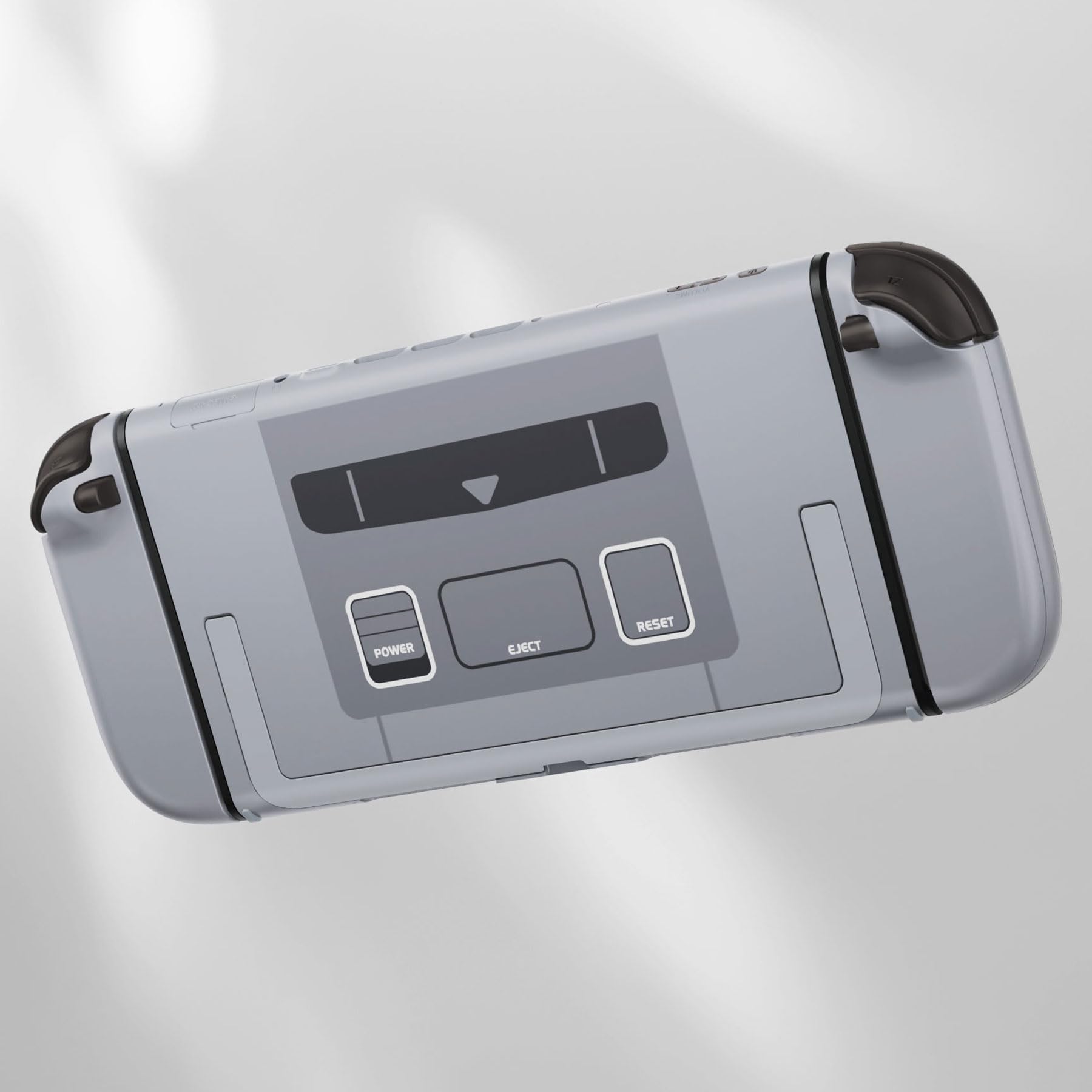 eXtremeRate Coque pour Switch 2 Joycon avec Ensemble Complet de Boutons & Coque Plaque Arrière pour Nintendo Switch 2,Accessoires de Remplacement DIY-SFC Snes Classique EU