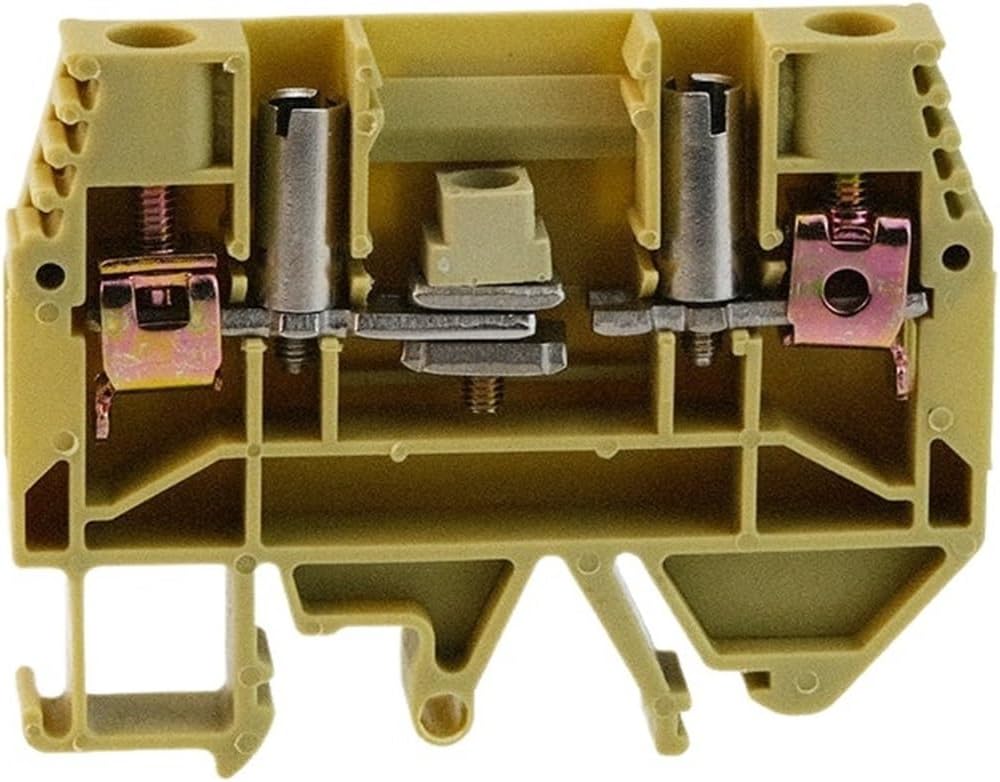 WTL6/1S 10Pcs Test Disconnect Screw Connection SAK 6 Mm² Wire Electrical Connector DIN Rail Testing Terminal Block WTL 6/1S