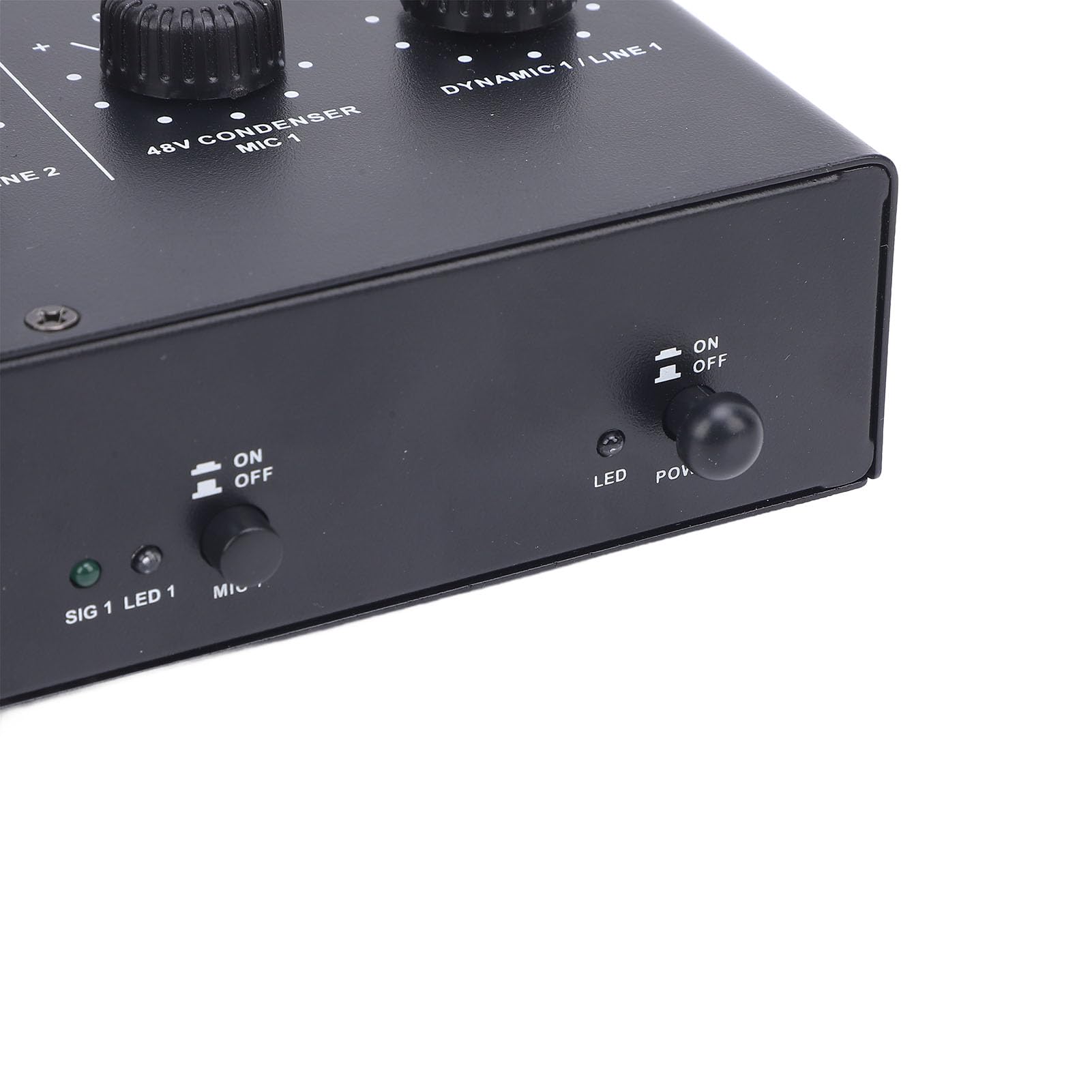 Jeffergarden 2-Kanal-Mikrofonverstärker, USB-betrieben, Phantomspeisung, Ideal für Dynamische und Kondensatormikrofone, 48 V Spannung, Geeignet für Studios und Musiker