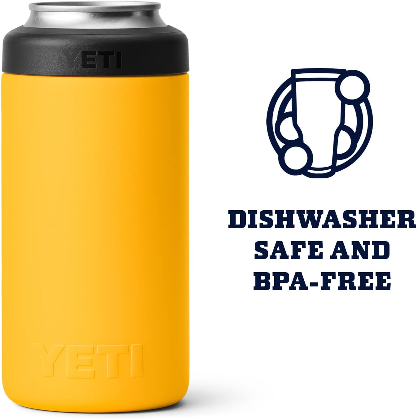 YETI Rambler 16 oz. Colster Tall Can Insulator for Tallboys & 16 oz. Cans, Alpine Yellow