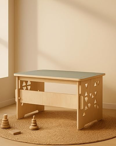 Miniatura 6 de Montessori Children's Desk with Chair Encourages Creativity and Independence, Lightweight and Easy to Assemble
