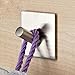 KES SUS 304 Stainless Steel Self Adhesive Towel Robe Hook and Self Sitck On Wall Hook Sticky Brushed Finish 4 Pieces, A7063-P4