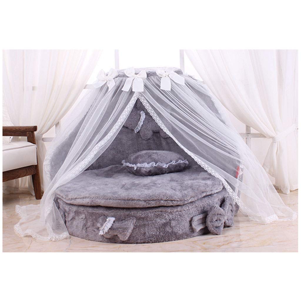 ZAW Hundebett Nette Spitze Prinzessin Hundekorb-Bett-Katze-Welpen  Hundebetten Hundetraum Nest Pet Kennel Katze Hundebetten  Luxus-Katzen-Hundesofa Katzenbett (Color : Grau): Amazon.de: Haustier