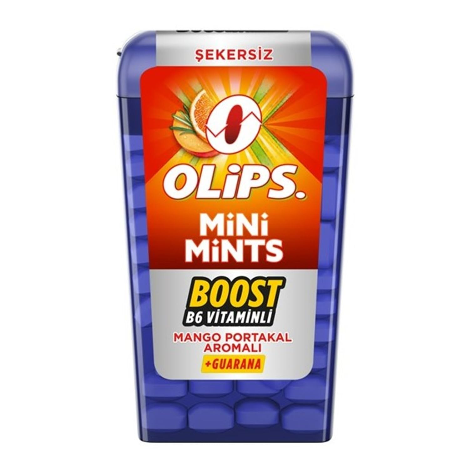 Olips Mini Mints Mango Portakal Aromalı Şekersiz Ferahlatıcı Şeker 12,5 gr