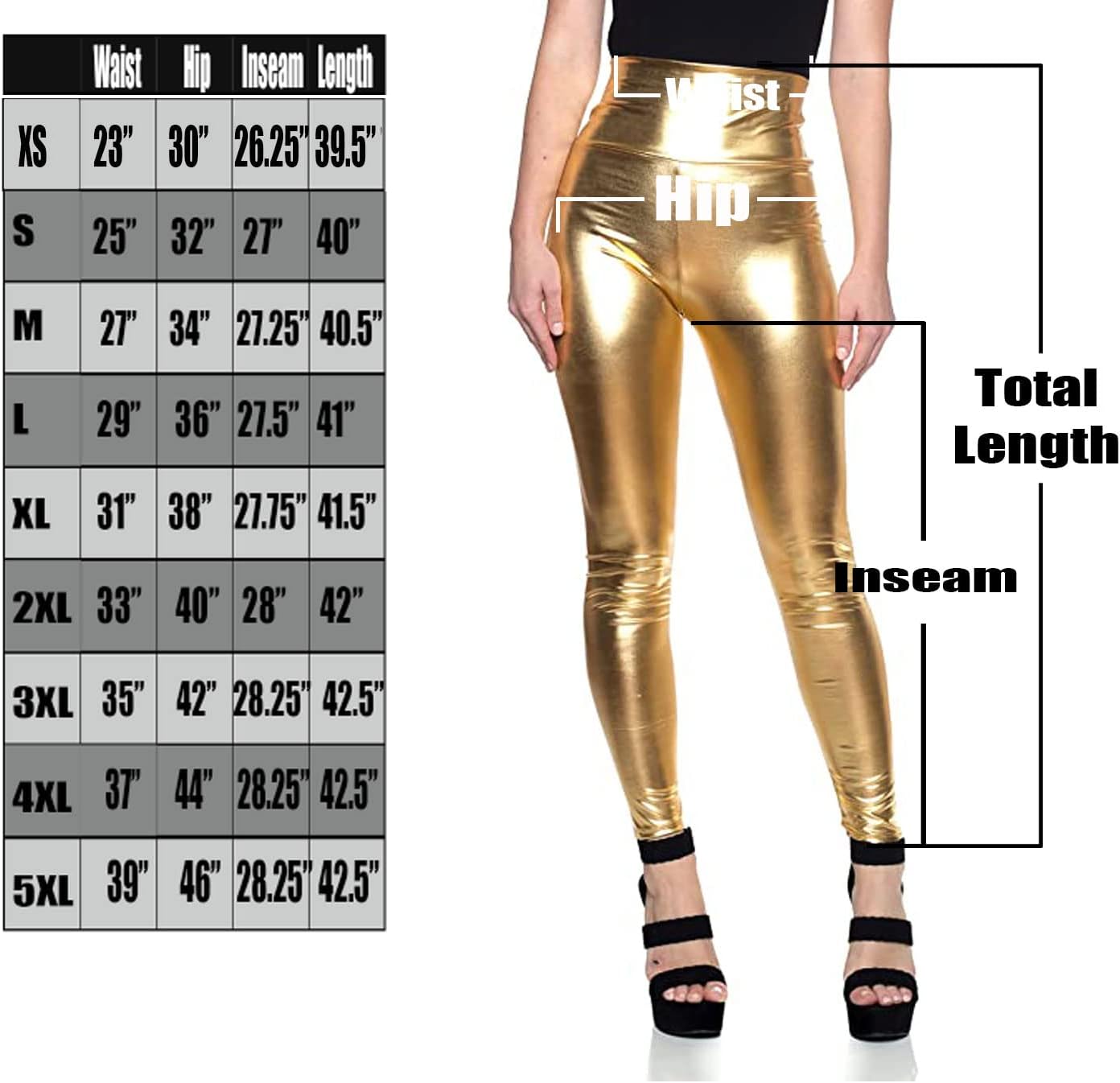 Cemi Ceri Women's Faux Leather Leggings – High Waisted Tummy Control Stretch Pants, Dressy Shiny Slim Fit Jeggings - Image 5