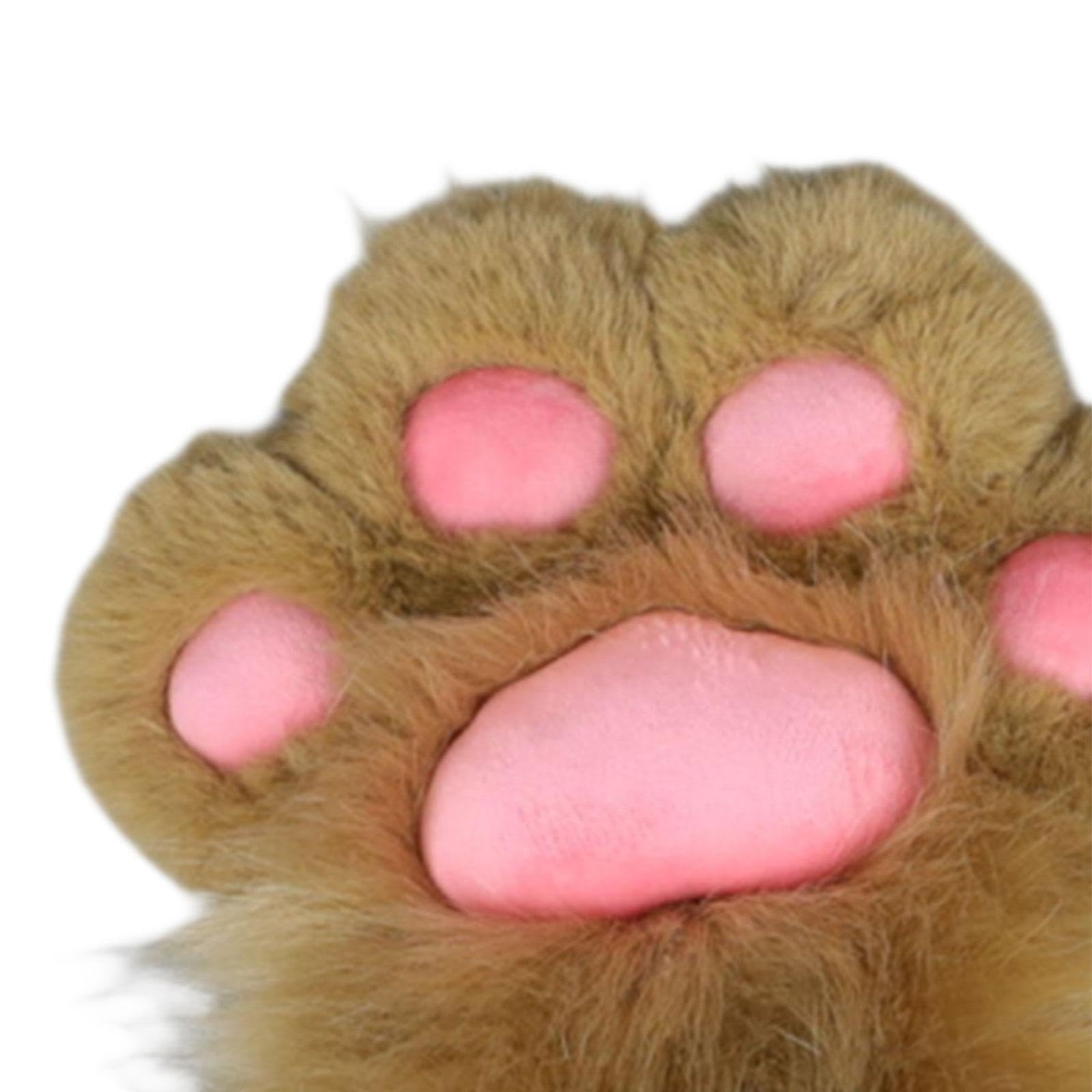 Guantes de pata de gato para mujer, manoplas felpa para fiesta Halloween, accesorios para disfraces Cosplay, disfraces y eventos temáticos divertidos, guantes pata gato para mujer,