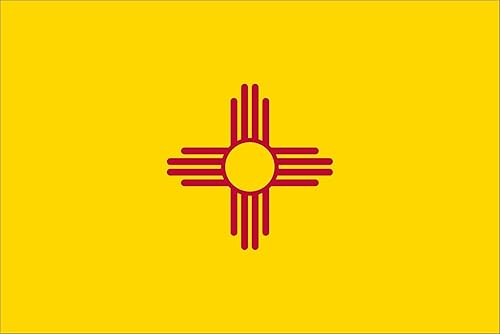 Pro Pad FLG-NM - Bandera de motocicleta de manga de 6 x 9 pulgadas con manga de 12 pulgada, bandera del estado de Estados Unidos de Nuevo México, se