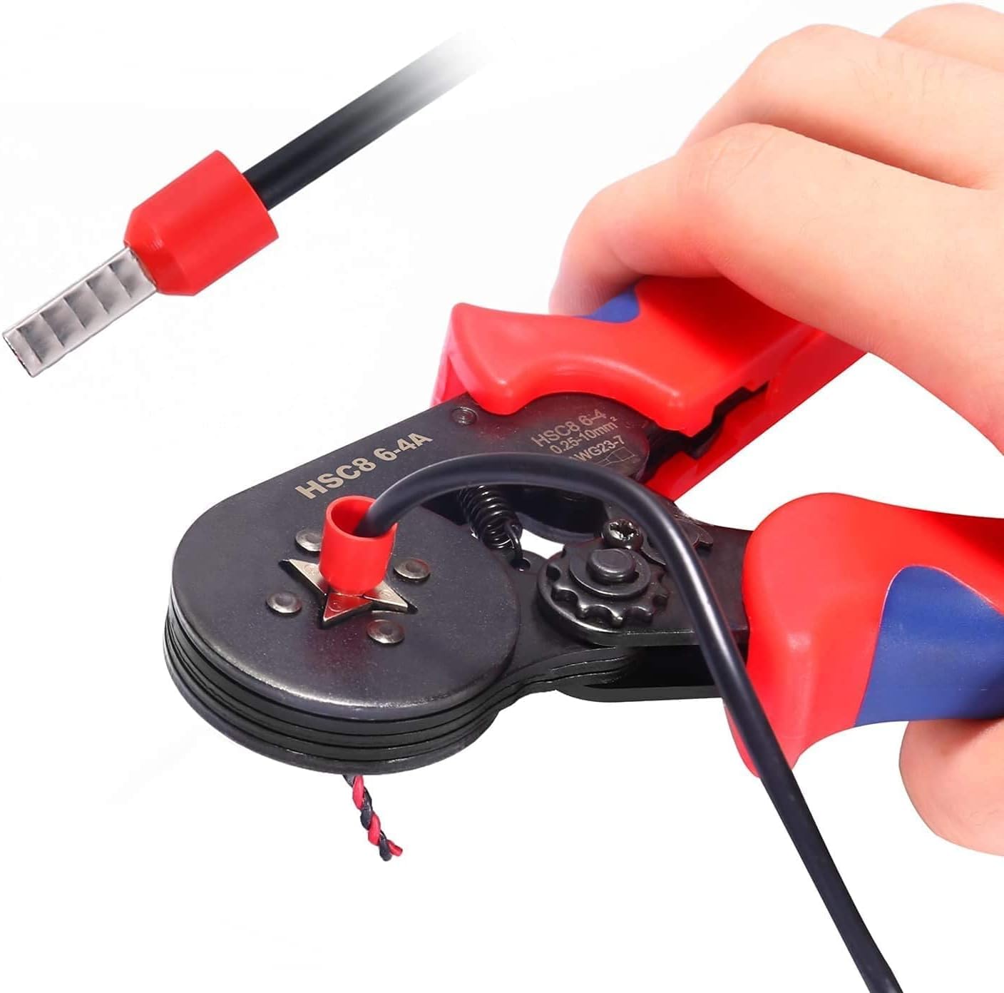 Pinza Crimpatrice Preciva Per Capicorda - Con 1200 Puntalini, Per Cavi 0.25-10 Mm&sup2;