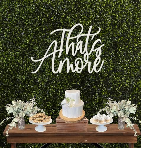 That's Amore Sign, Romantic Italian Quote,Wooden That’s amore welcome décor for Italy theme party photo booth,Wedding Party Decor,Wedding Gift,Engagement Decor,Bridal Show Sign