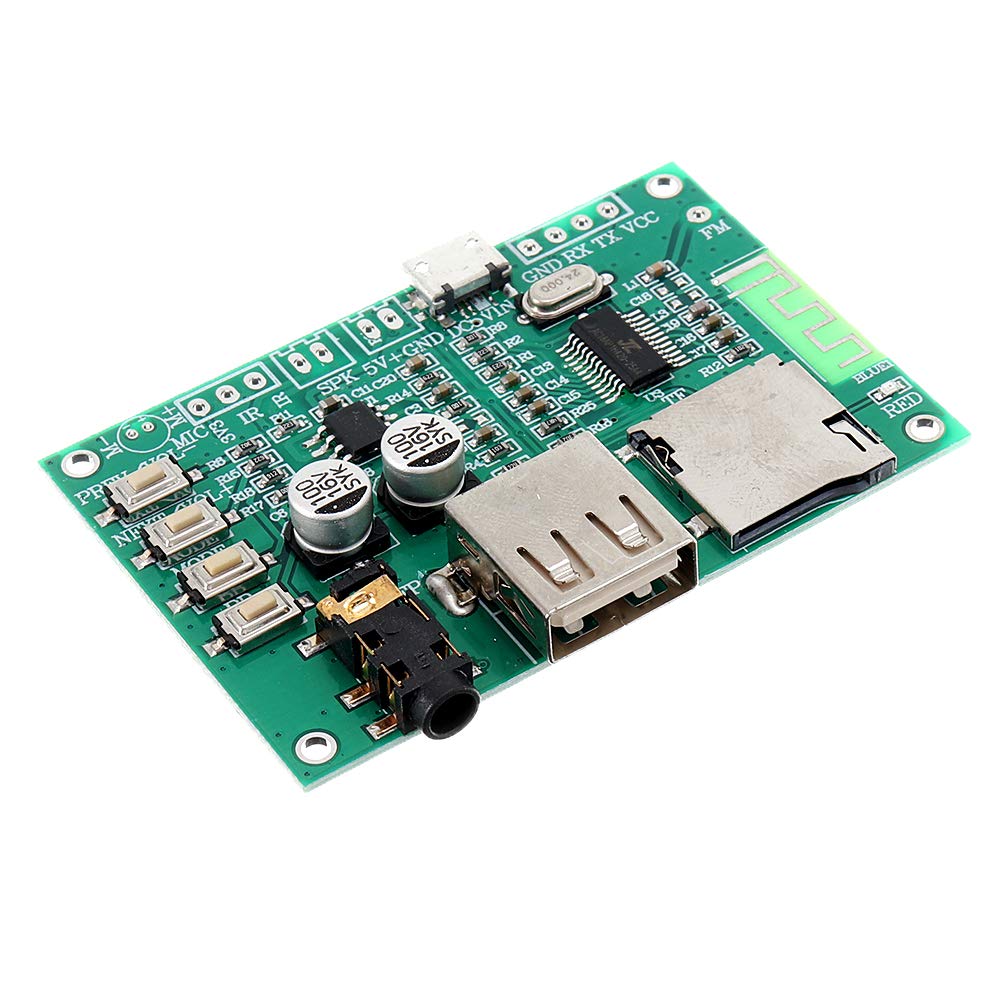 DollaTek Scheda Amplificatore Bluetooth 5.0 20-40W Con Telecomando E Custodia Acrilica Per DIY - 4