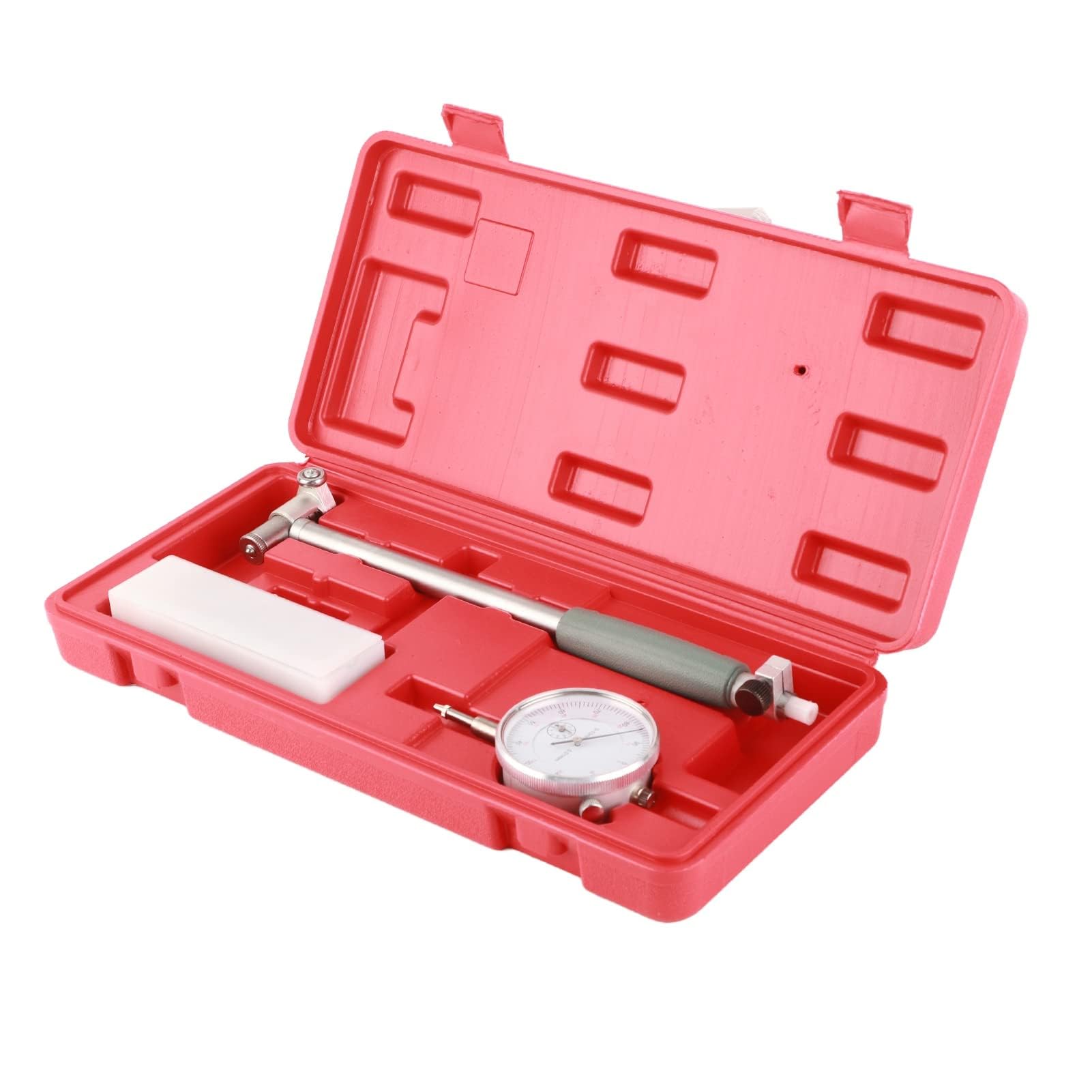 Calibro a Lancetta per Misurazione Fori Interni di Cilindri Motori da 50 a 160 mm con Precisione 0.01 mm Kit di Misurazione Completo