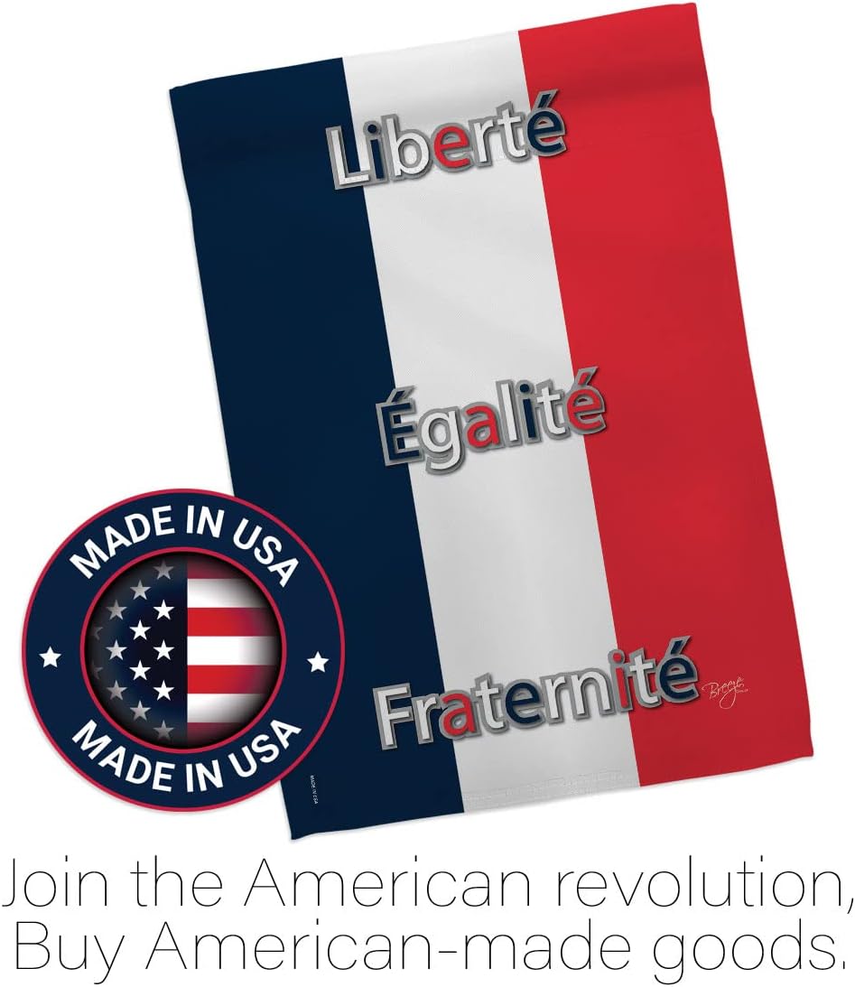 Breeze Decor H108089 France Flags Of The World tio lity Decorative Vertical House Flag, 28" X 40", Multi-Color
