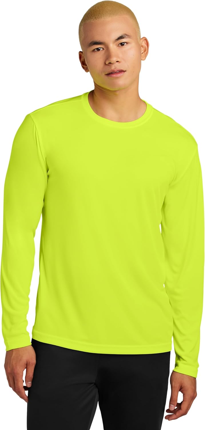Clothe Co. Mens Long Sleeve Tee Shirts Moisture Wicking Dry Fit T-Shirts (Available in Big & Tall)