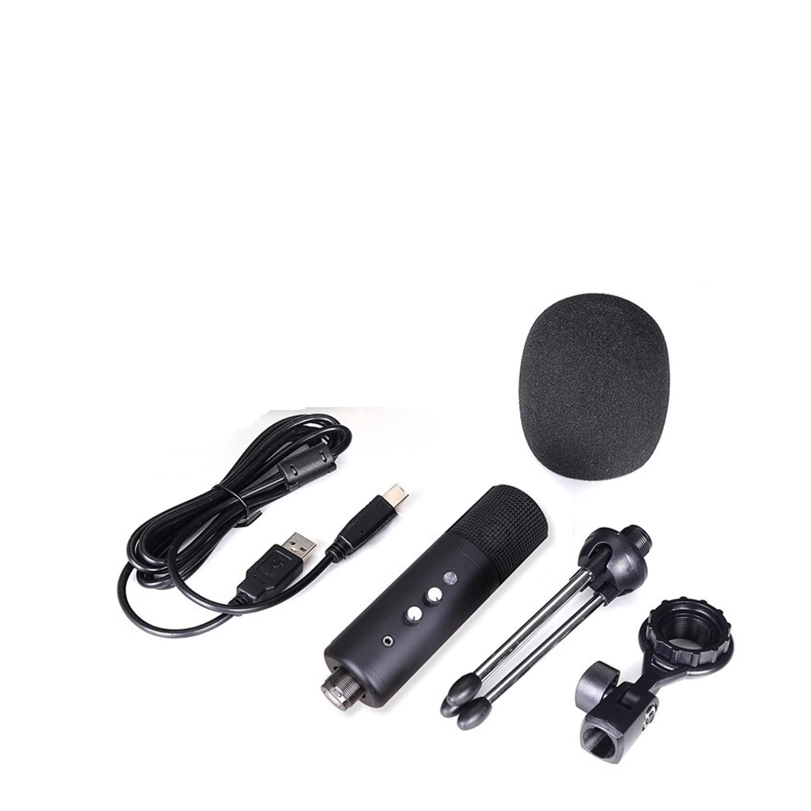 Kompatybilny z mikrofonami do gier Mikrofon pojemnościowy USB do komputera PC, laptopa, nagrywania, śpiewania, grania i przesyłania strumieniowego