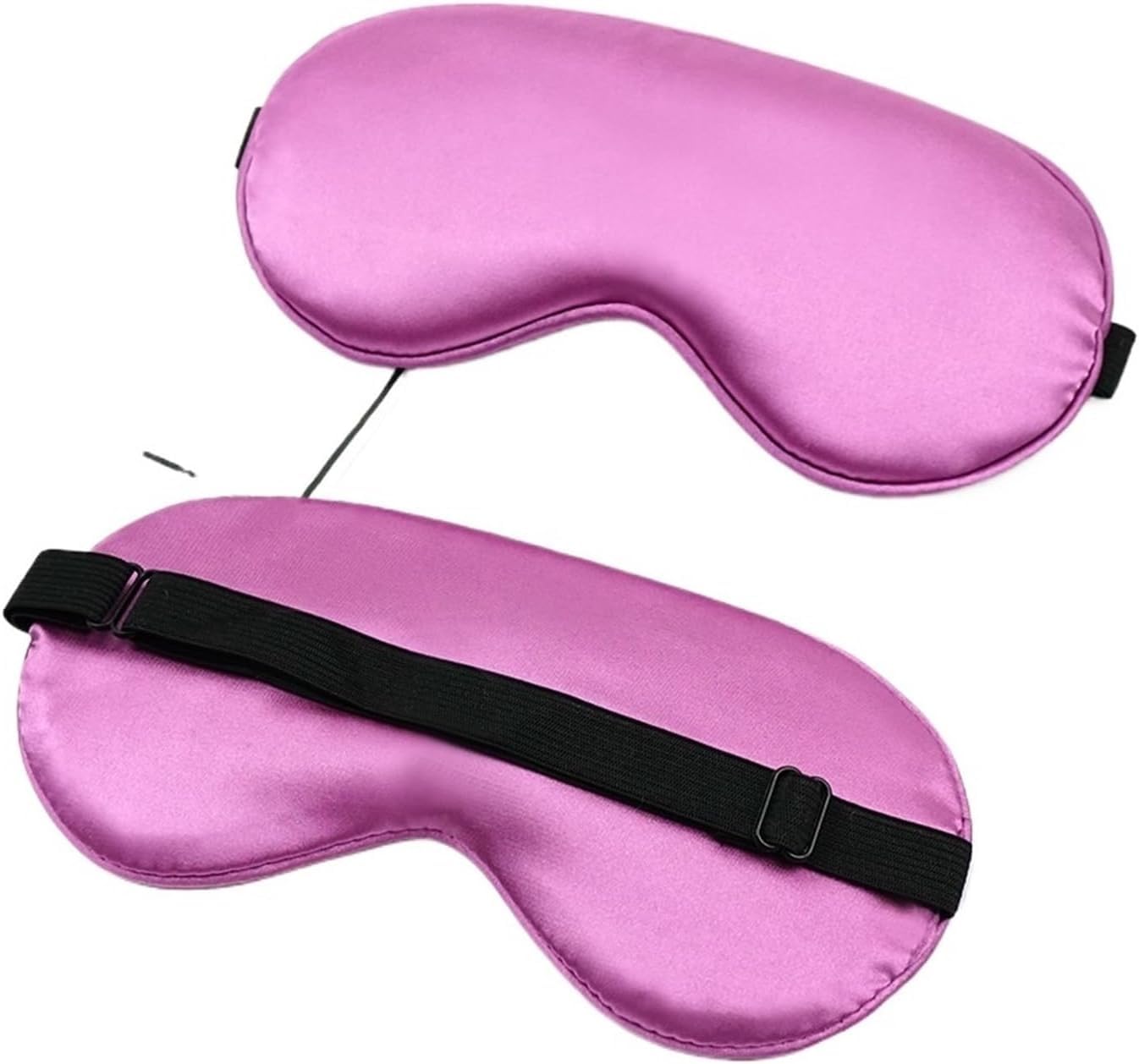 antifaz Silk Eye Mask Eyepatch Striped Imitated Silk Eye Cover Travel Relaxing Sleeping Aid Blindfold Cartoon Sleeping Mask Eyepatch Eye Sleep Shade Cover(Purple)
