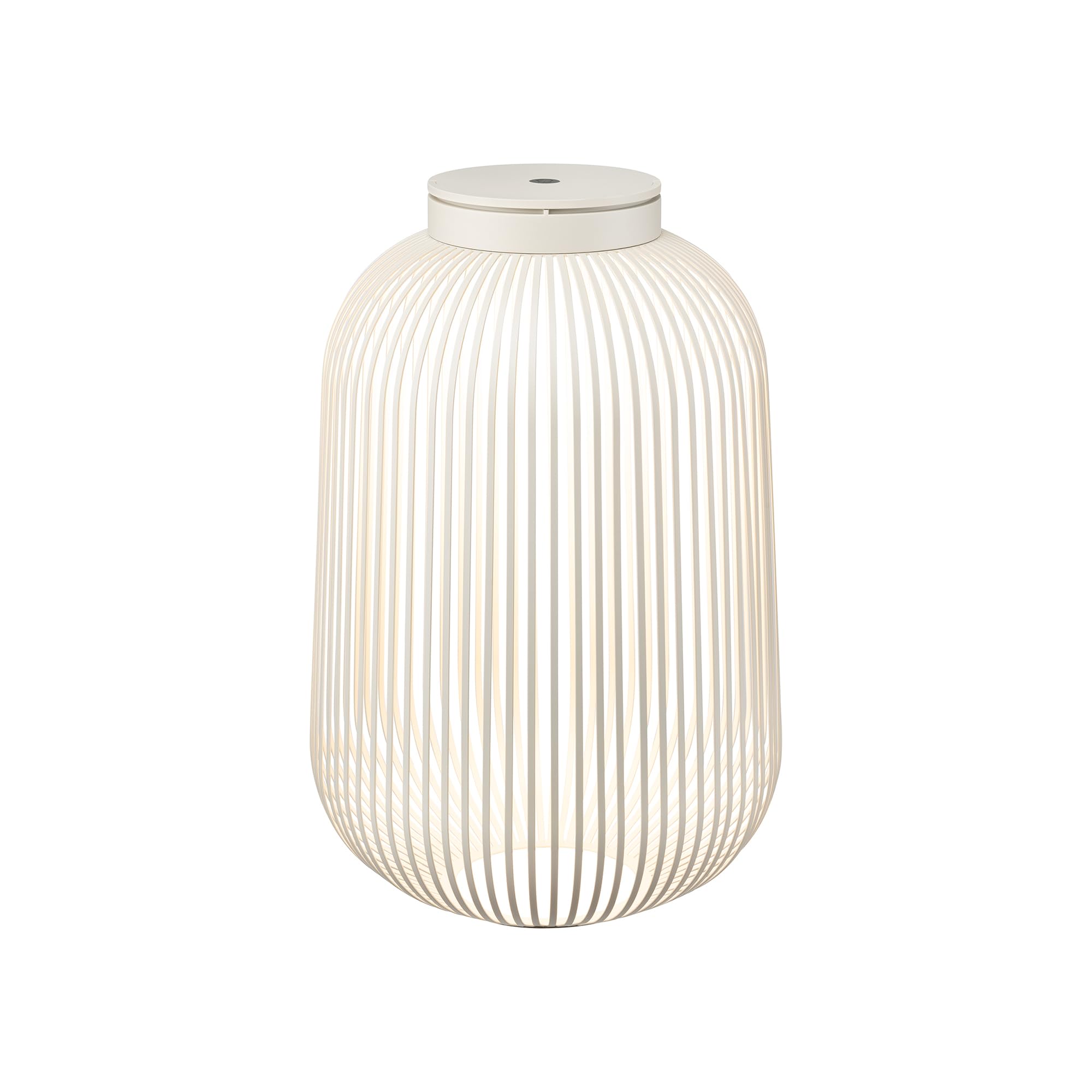 blomus LED Laterne LITO | Mobile Akku Outdoor Leuchte aus hochwertigem Eisen | Farbe Silk Gray | Größe L | 31L x 31B x 49H cm | 3 Lichtfarben | Dimmbar per Touch | Spritzwassergeschützt IP54