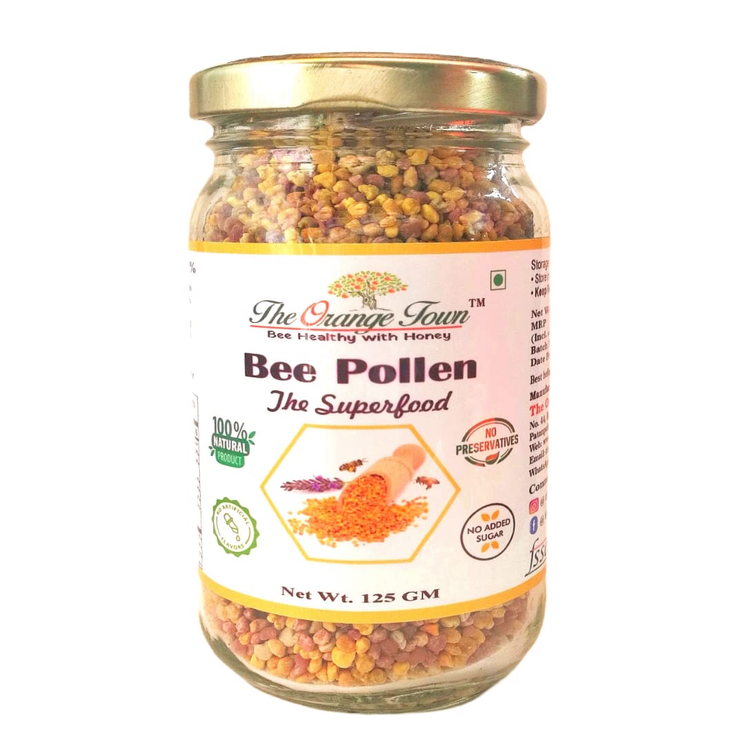 The Orange Town - Bee Pollen | The Super-food | Multi floral | 100% Natural | Chemical Free | Immunity Booster. (125 gm)