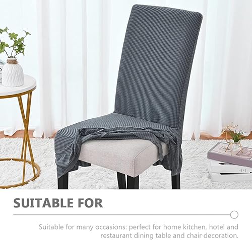 Miniatura 7 de DECHOUS Funda para silla de comedor, fundas extraíbles y lavables para sillas de cocina, para el hogar, cocina, restaurante, muebles de niños, color