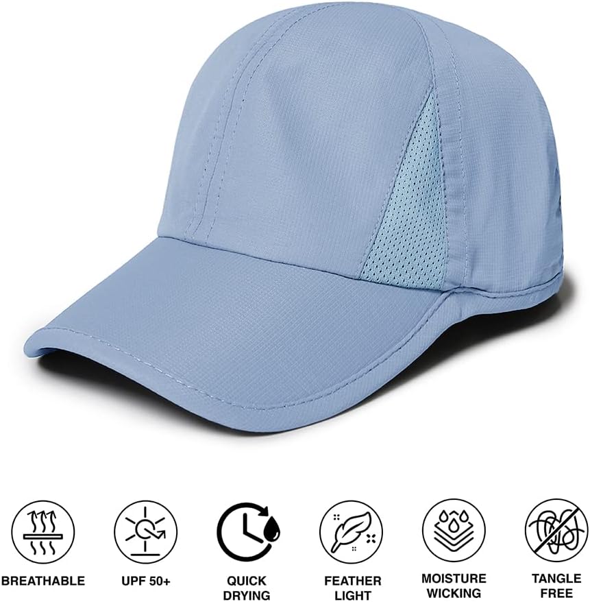 Ponyflo Womens Ponytail Baseball Cap Patented Womens Ponytail Baseball Cap - Hat with Ponytail Hole - Image 3