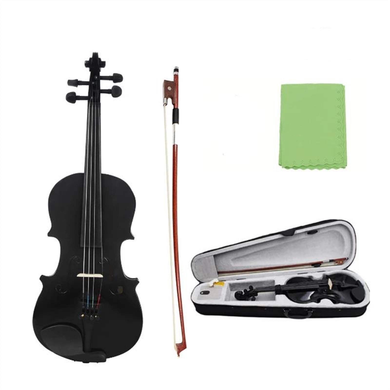 Violine 4/4 1/8 Akustische Violine Retro Stil Geige Mit Fall Bogen Musical Instrument Zubehör(Type B-1/8)