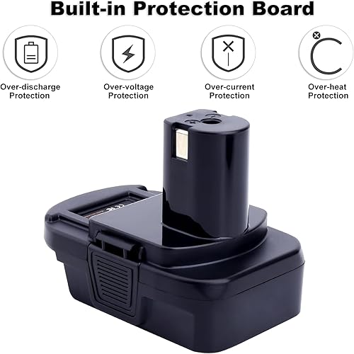 Miniatura 2 de Biswaye Adaptador compatible con batería Dewalt de 20 V a repuesto para batería Ryobi 18V One+, adaptador compatible con baterías Mil-Waukee M-18 a