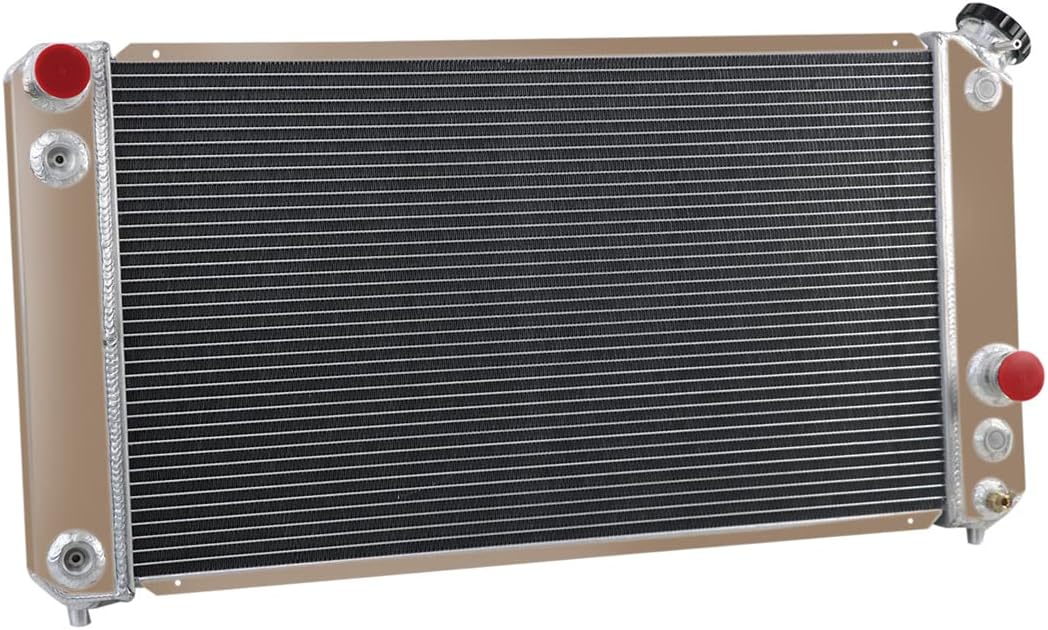 Radiator for 94-05 Chevy S10 Blazer丨94-04 GMC Sonoma Jimmy丨97-00 Isuzu Hombre丨96-01 Oldsmobile Bravada, 4 Row Full Aluminum