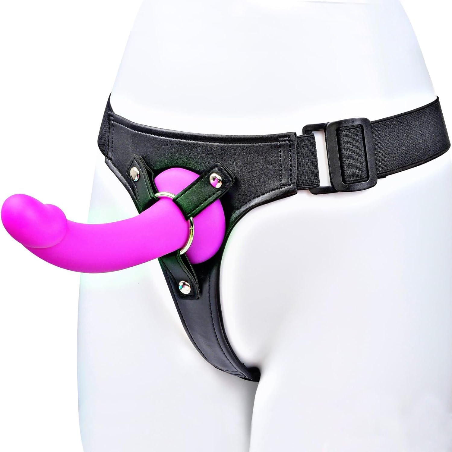 Amazon.com: Strap On Dildo Sex ToysAdjustable Strap on Harness with 7 Inch  Curved Silicone Anal Dildo for Men Women Couples, Wearable Strapon Lesbian Sex  Toys with Sex Straps and Dildos for Pegging