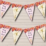 Autumn Gold Ballerina Ballet Personalized Childrens Party Bunting Flags Banner