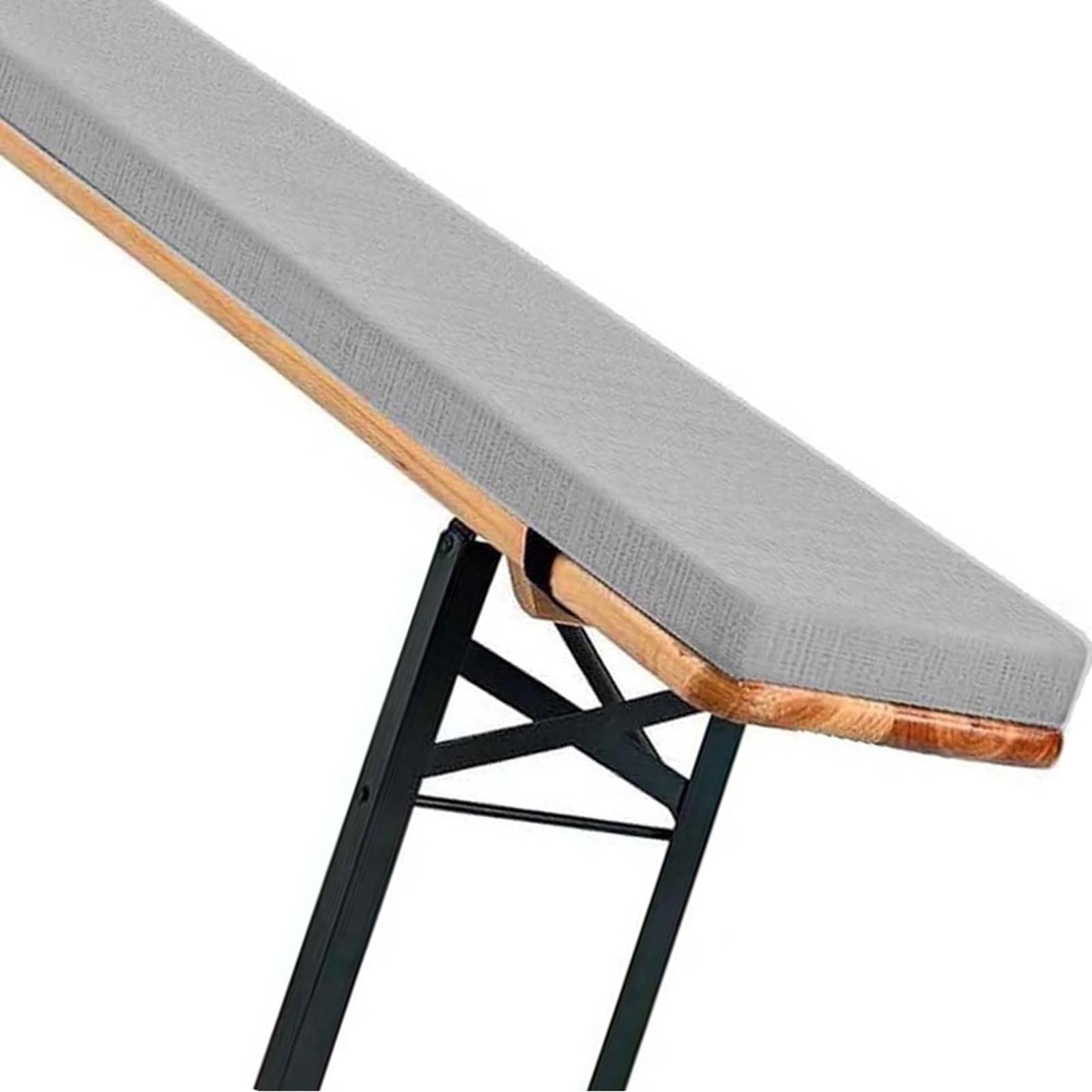 Indoor/Outdoor Bench Cushion - 120cm/150cm/100cm/180cm x 50cm/40cm/30cm/25cm - 2/3 Seater Non-Slip Seat Pad for Beer Bench, Garden, Bay Windows, Patio, Long Chairs, Swings(Light Grey,170x30x3cm) — image 1