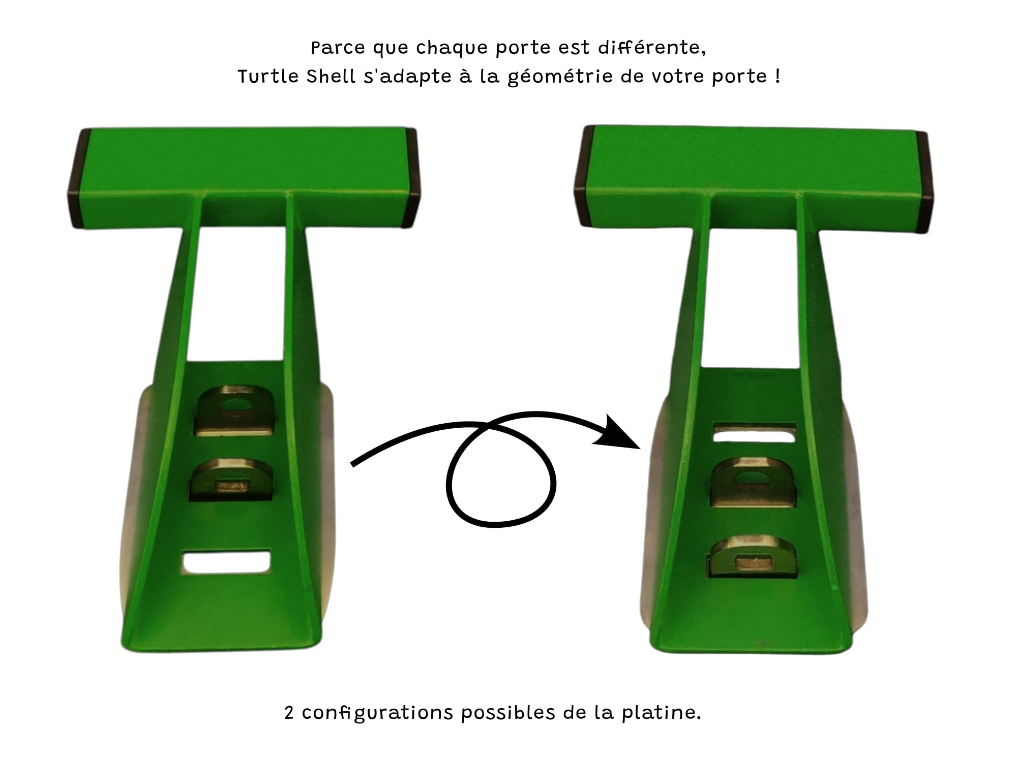 Verrou de porte de garage sécurisé par un cadenas de haute protection
