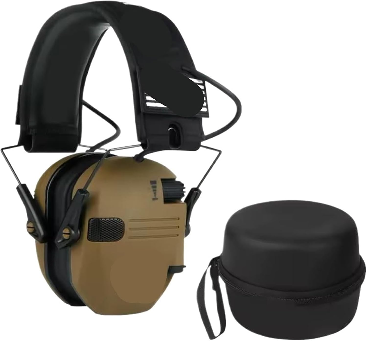 Outdoor Earmuffs Actively Reduce Noise(1PCS-Brown with Case)