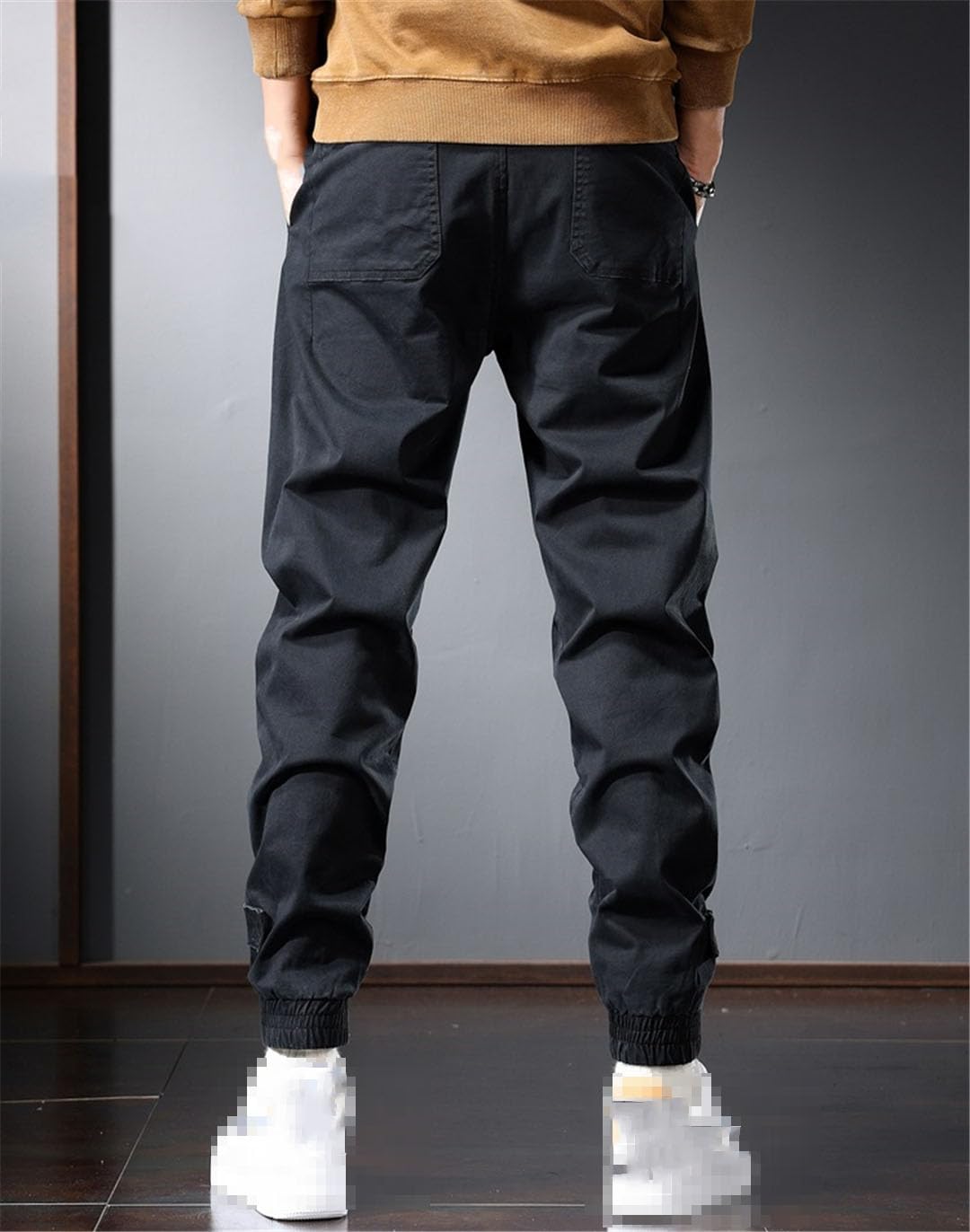 Vogrtcc Pantalones Cargo para Hombre Pantalones Pitillo Informales Pantalones De Chándal con Cintura Elástica