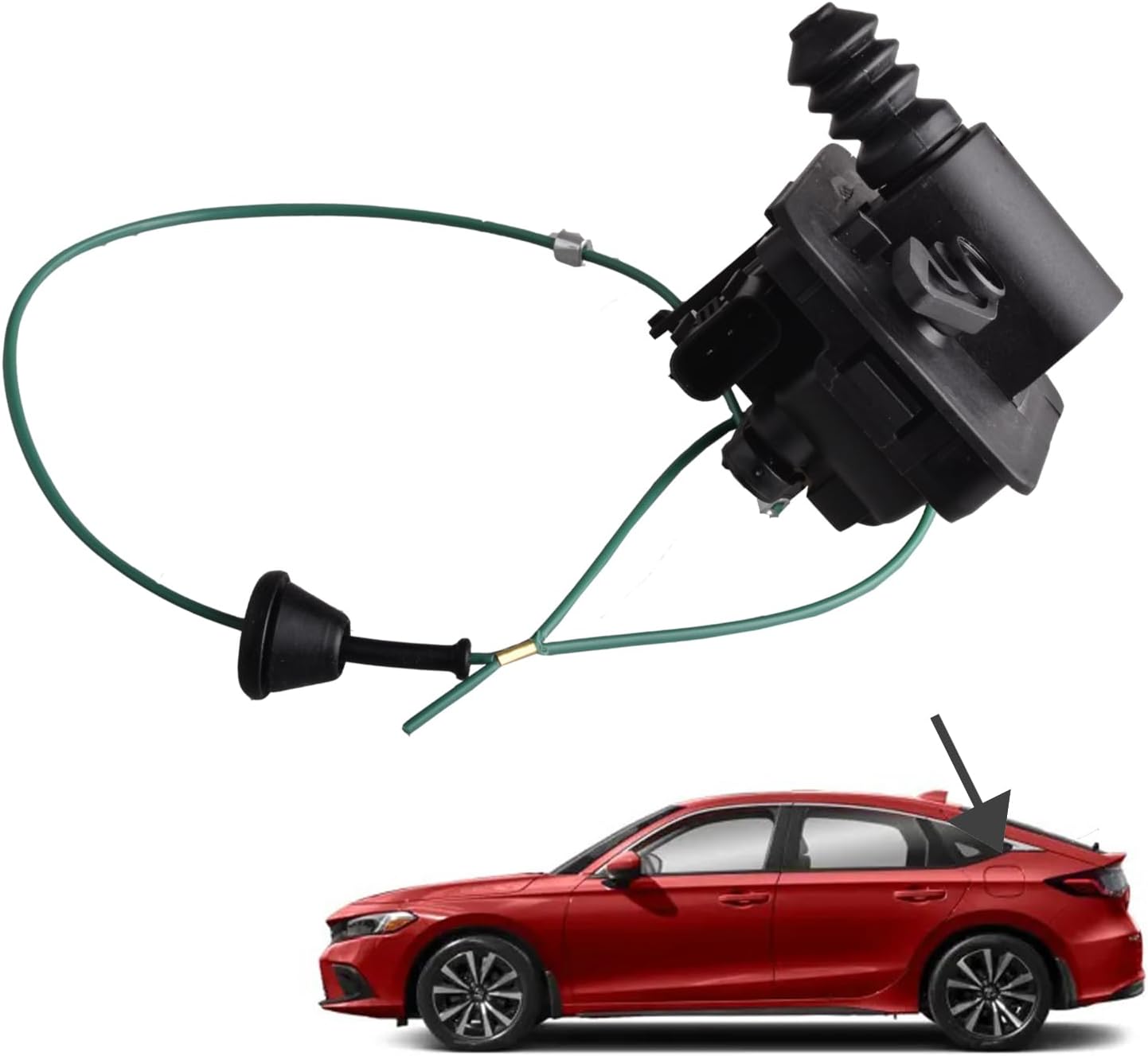 Predep Fuel Lid Actuator Gas Door Assembly Compatible for