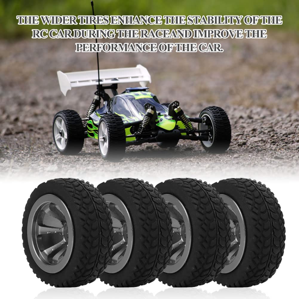 RC Reifen & Felgen Set – 4 Stück, Für 1/28 K989-53 Modelle, Blau, Grip-Optimierung