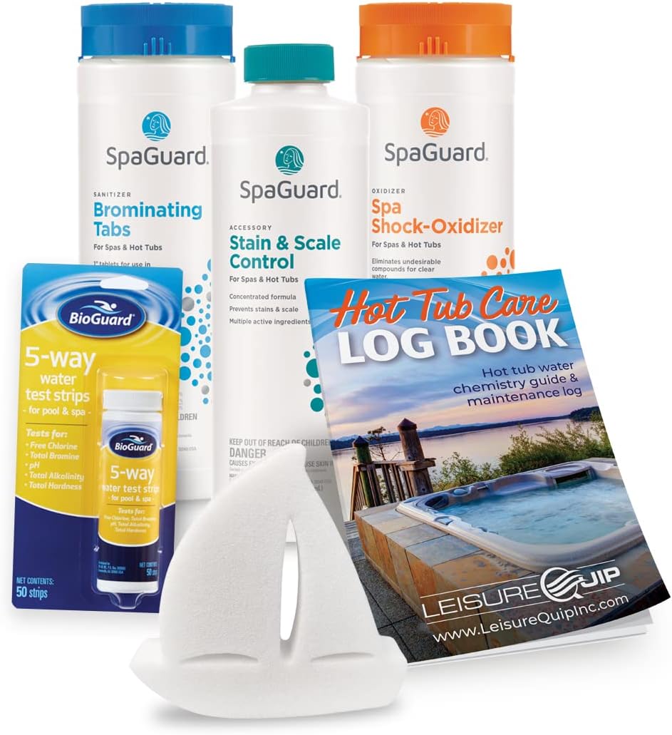Buy 4 Month Hot Tub Chemical Kit SpaGuard Bromine Tablets, Spa Shock
