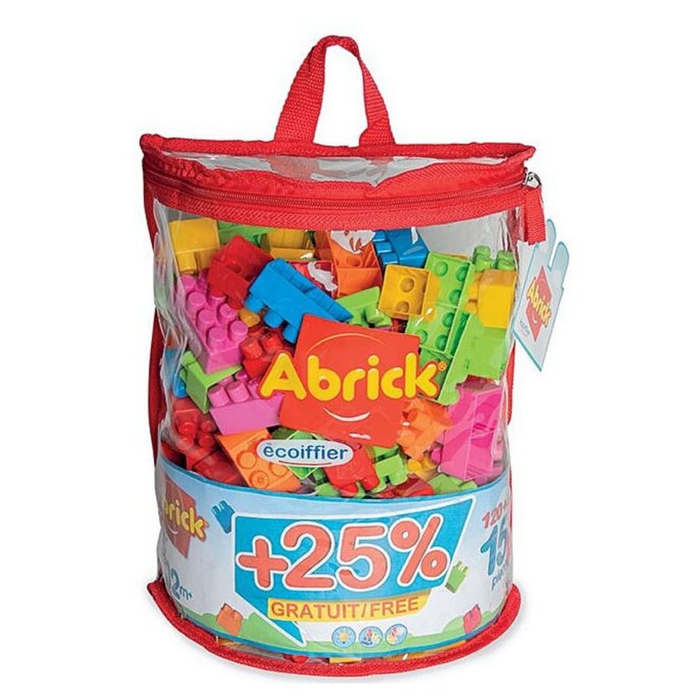 EcoiffierCollection Abrick Construction Game, 150 Bricks (incl. 30 Free), Toddler