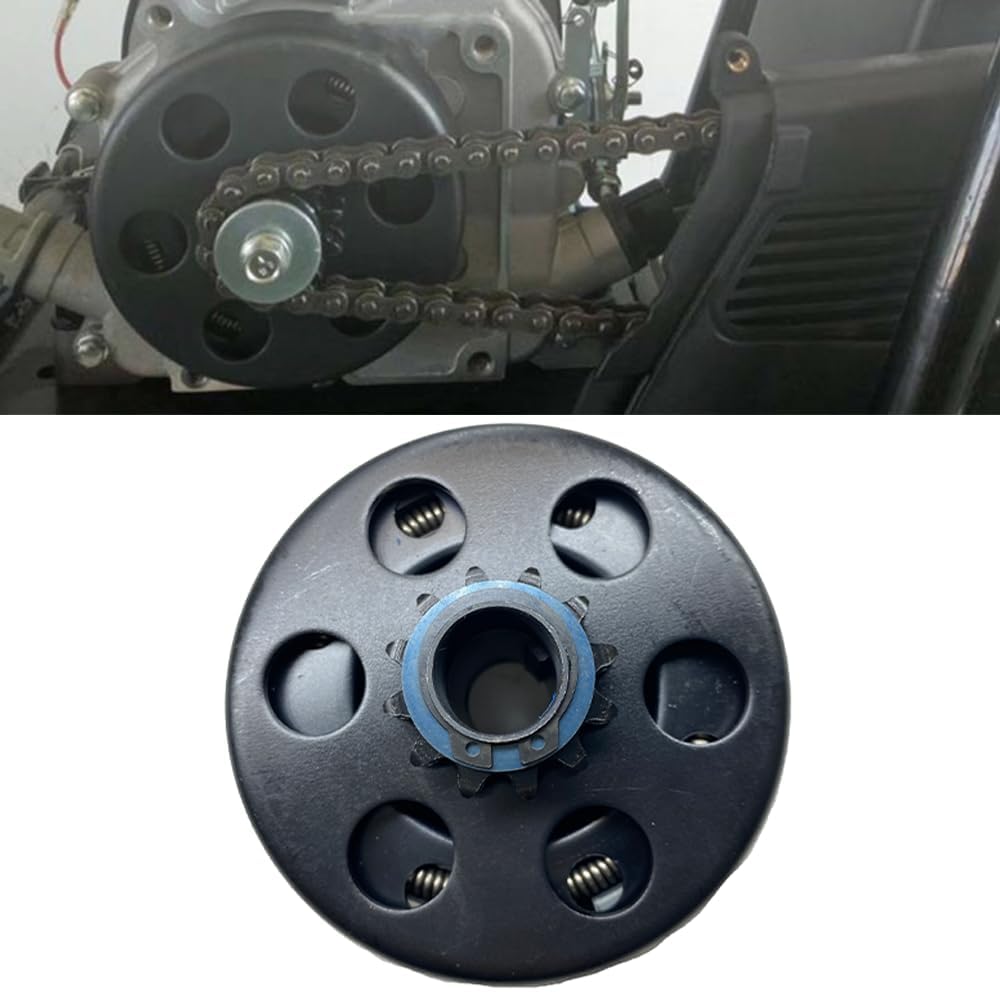 QYMOTO Embrague centrífugo de 3/4 pulgadas de diámetro 12T Predator de 212 cc, 12 dientes, 35 cadenas, Go Kart, para motor de 6.5 HP GX160 GC190 GX200 Predator 212 embrague con 2 tornillos