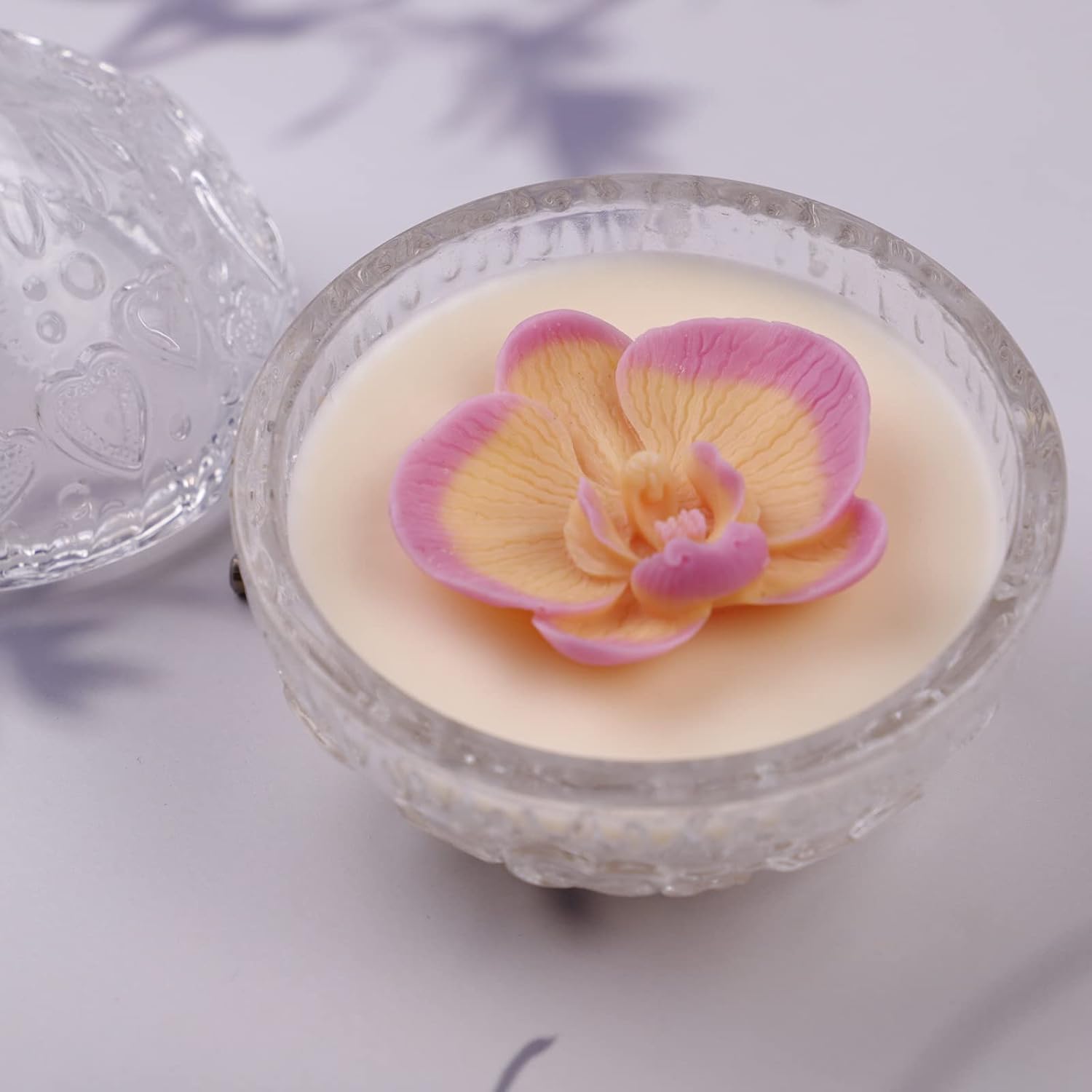 Phalaenopsis Scented Candle Resin Mold - Resin Casting Silicone Molds for Home Decor & Candle Making Wave Spiral Mold image 2