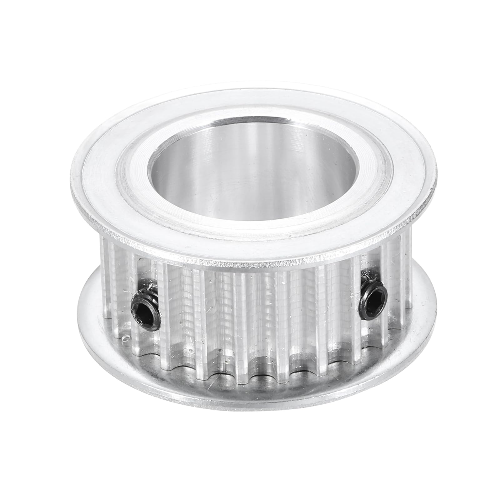 sourcing map Polea de correa de distribución 24 dientes 24 mm 15/16 pulgadas aleación de aluminio para impresoras 3D CNC