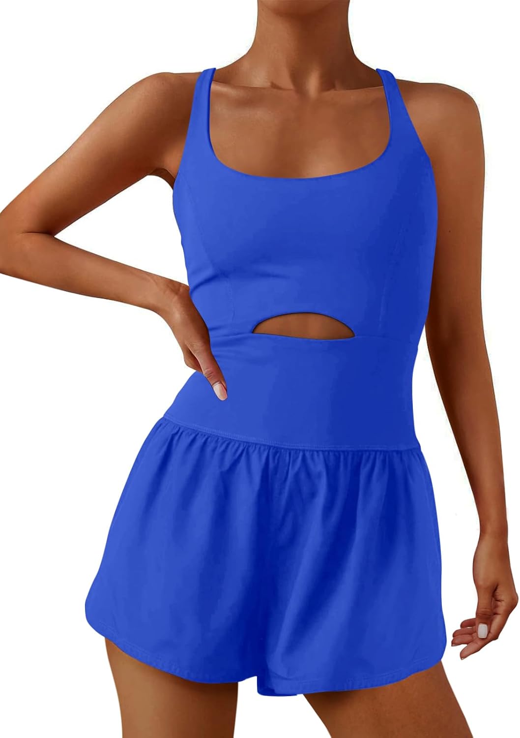 ReachMe Womens Running Onesie Workout Rompers Athletic Romper One Piece Outfits Exercise Jumpsuits Gym Yoga Clothes