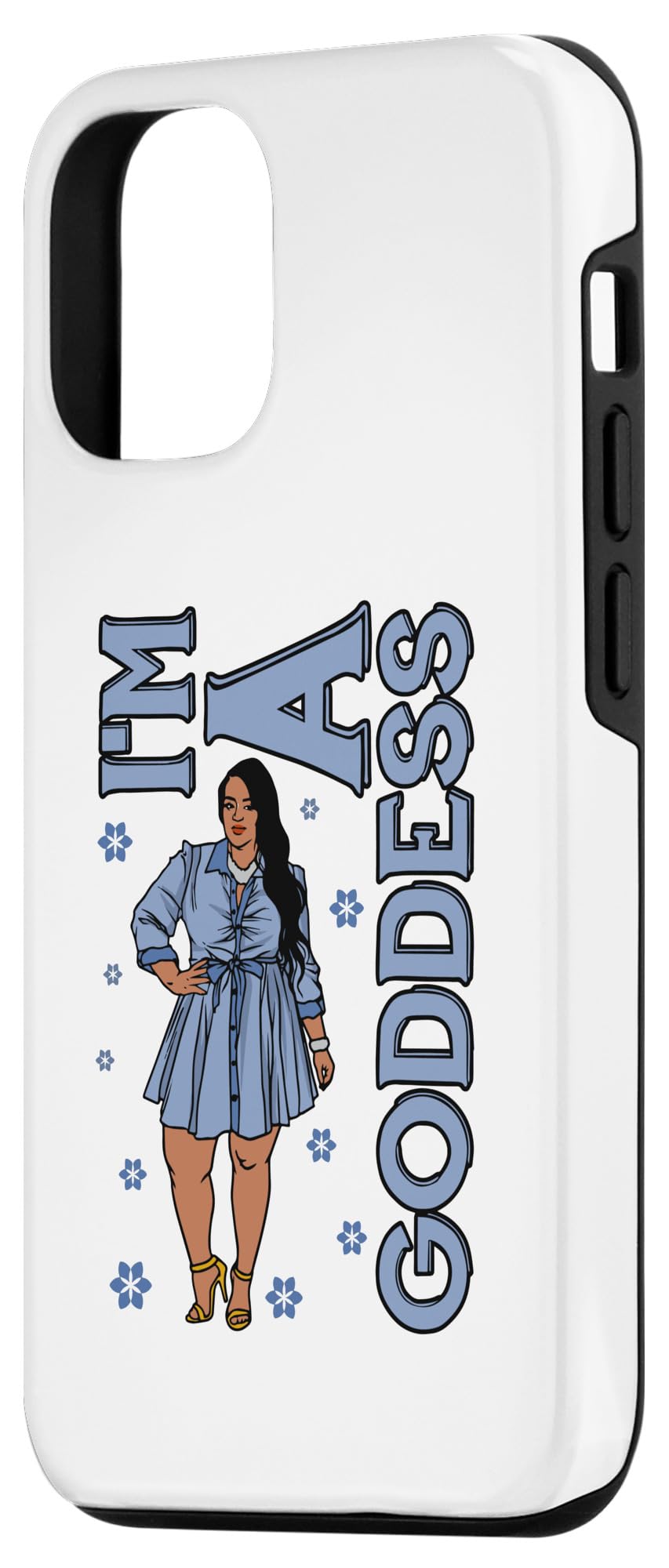 iPhone 14 I'm A Goddess Melanin Black Sista BBW Pretty Queen Woman Fun Case - Image 2