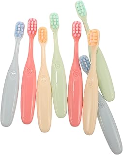 SOESFOUFU 8 Peças Escovas De Dentes Escova De Dentes Para Bebês Escova De Dentes Para Crianças Escova De Dentes Macia Escova De Dentes Conveniente Escova De Dentes Escova De Dentes Para