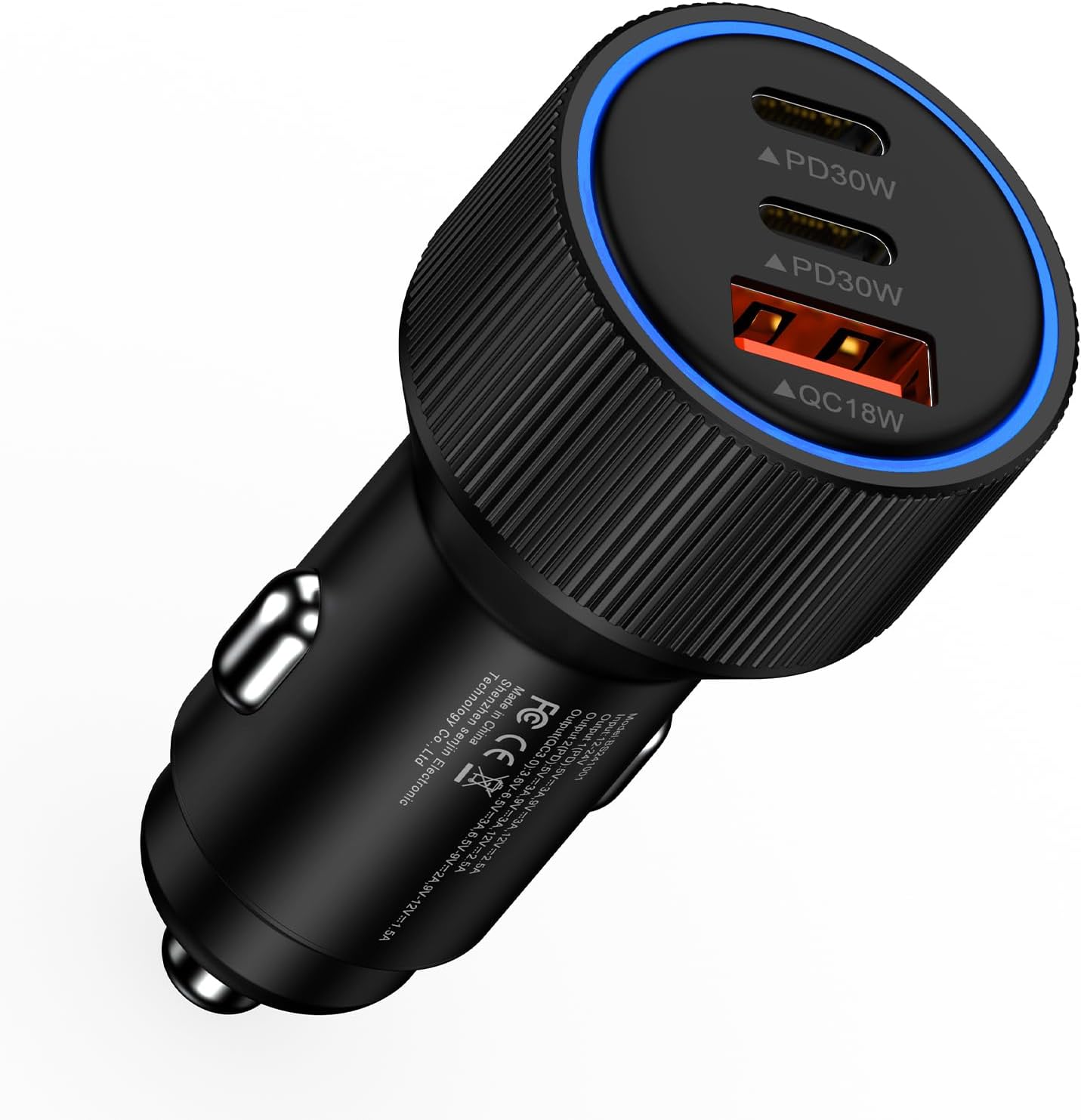 78W USB シガーソケット3ポート 