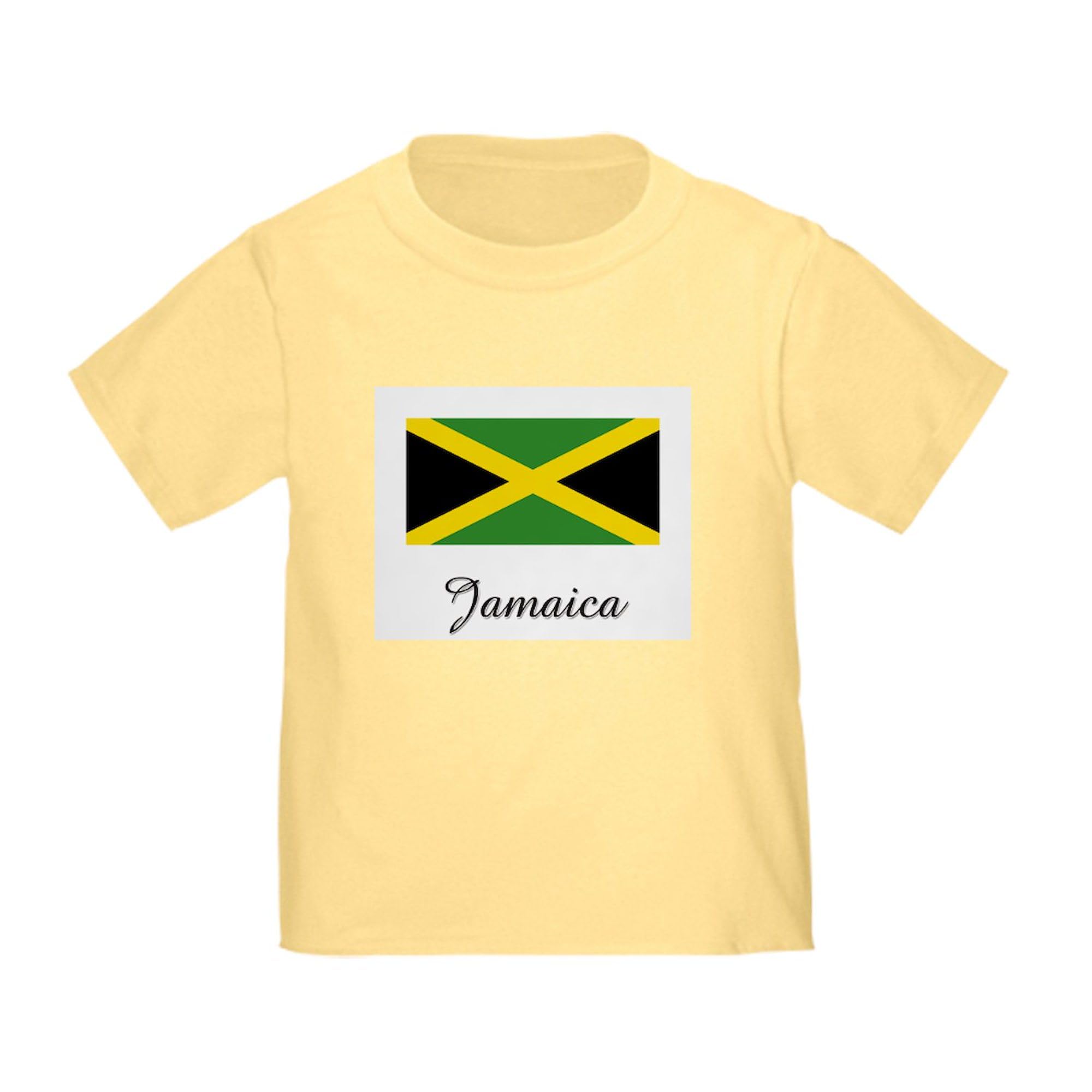 CafePress Jamaica Flag Toddler T Shirt Toddler Graphic Tee, 100% Cotton