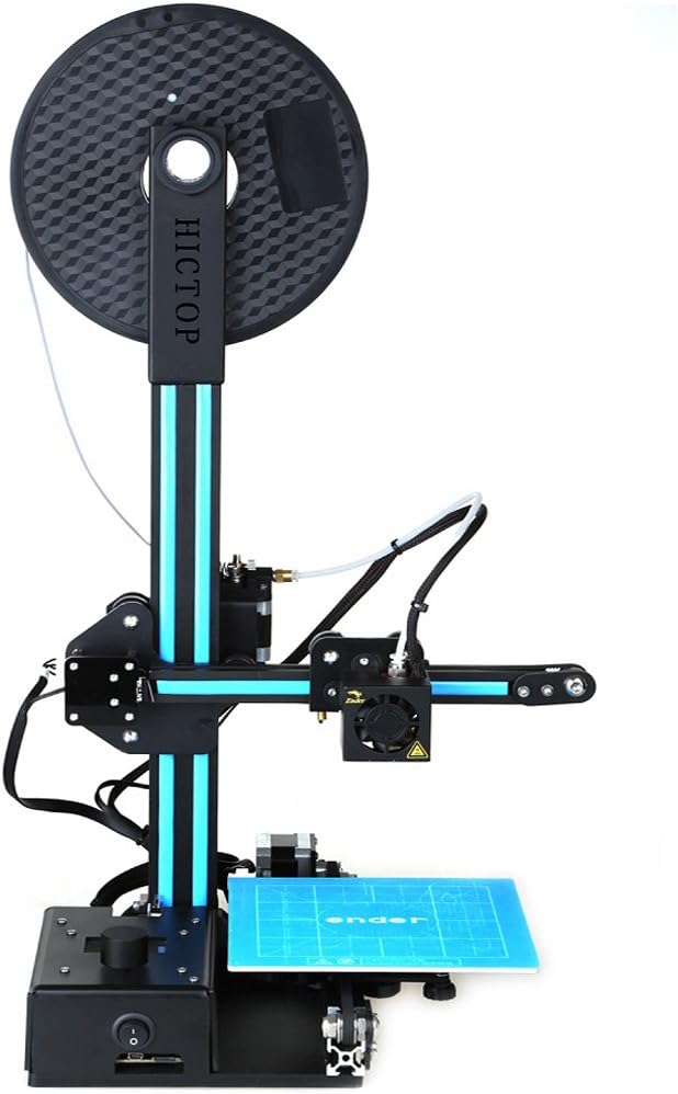 HICTOP Ender 3D Printer DIY Kit with Heated Build Plate, Includes Micro SD Card Printing Size 5.9x5.9x7.8 inches