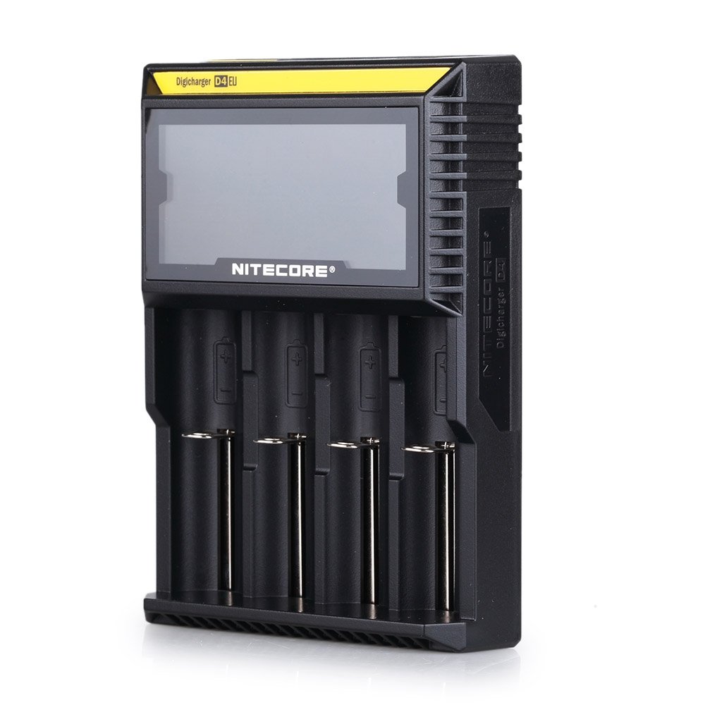 Nitecore D4 EU 2016 Version Intellicharger Smart Universal LCD Display Quad Battery Charger for 18650 18350 26650 AAA AA CR123A
